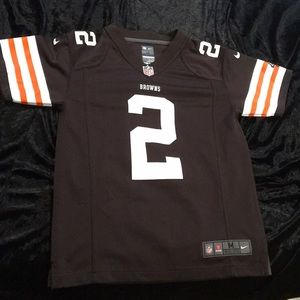 Boys NFL Browns Jersey #2Manziel Size medium 10-12